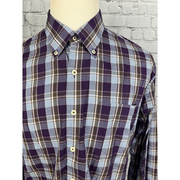 Peter Millar Men’s SZ XL Long Sleeve Button Down Shirt Multicolor Plaid - Picture 7 of 9